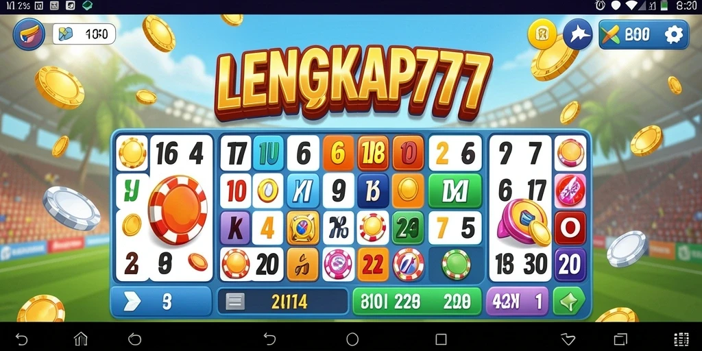 Tampilan gameplay Bingo di LENGKAP777 yang seru dan interaktif.