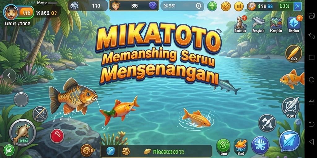 Gameplay menarik MIKATOTO dengan pengalaman memancing yang realistis.